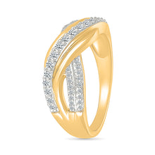 Spring Bulge Diamond Ring