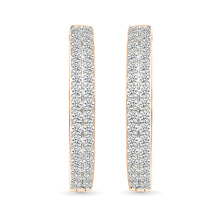 Golden Constellation Diamond Hoop Earrings