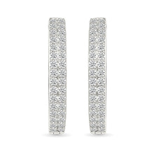 Golden Constellation Diamond Hoop Earrings