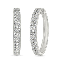Golden Constellation Diamond Hoop Earrings