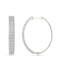 Golden Constellation Diamond Hoop Earrings