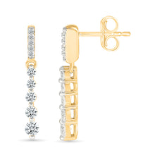 Twinkling Towers Hoops Earrings