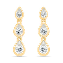 Shimmering Trio Hoops Earrings