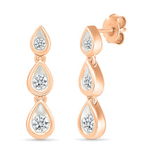 Shimmering Trio Hoops Earrings