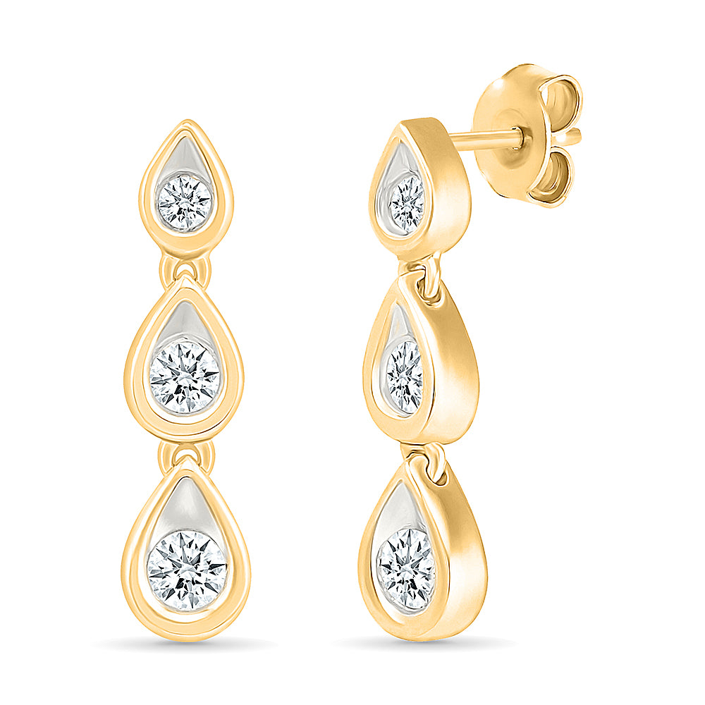 Shimmering Trio Hoops Earrings