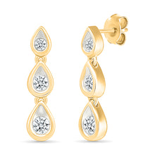Shimmering Trio Hoops Earrings