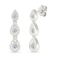 Shimmering Trio Hoops Earrings