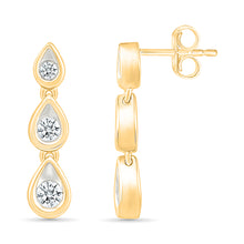 Shimmering Trio Hoops Earrings