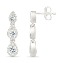 Shimmering Trio Hoops Earrings