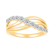 Intertwined Wavy Ring