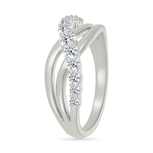 Intertwined Wavy Ring
