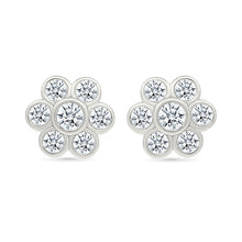 Floral Gold &  Diamond Earrings