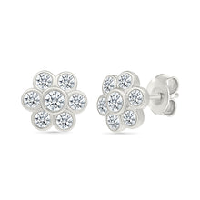 Floral Gold &  Diamond Earrings