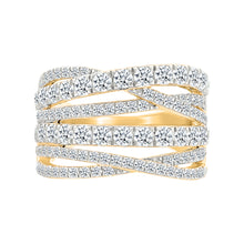 Zig Zag Gold & Diamond Ring