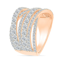 Zig Zag Gold & Diamond Ring