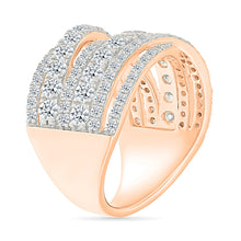 Zig Zag Gold & Diamond Ring