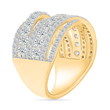 Zig Zag Gold & Diamond Ring