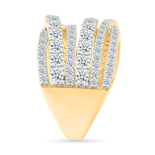 Zig Zag Gold & Diamond Ring