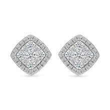 Starlight Square Diamond Earrings
