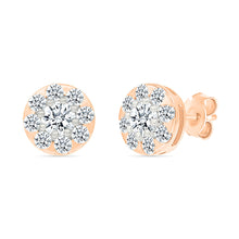 Dazzling Gold & Diamond Studs