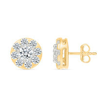 Dazzling Gold & Diamond Studs