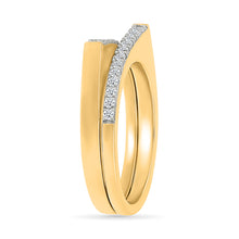 Revival Stackable Gold & Diamond Ring