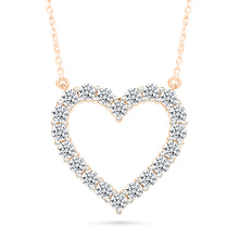 Bubbly Diamond Heart Necklace
