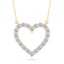 Bubbly Diamond Heart Necklace