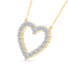 Bubbly Diamond Heart Necklace