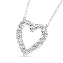 Bubbly Diamond Heart Necklace