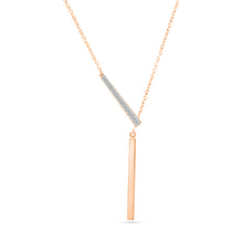 Modern Diamond Bar Necklace
