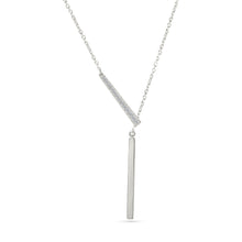 Modern Diamond Bar Necklace