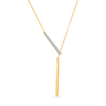Modern Diamond Bar Necklace