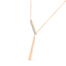 Modern Diamond Bar Necklace