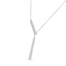 Modern Diamond Bar Necklace