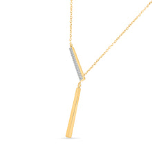 Modern Diamond Bar Necklace
