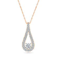 Elegant Diamond Teardrop Pendant