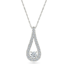 Elegant Diamond Teardrop Pendant