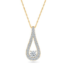 Elegant Diamond Teardrop Pendant