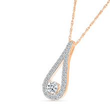 Elegant Diamond Teardrop Pendant
