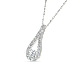 Elegant Diamond Teardrop Pendant