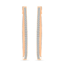 Orbs Gold & Diamond Hoop Earrings