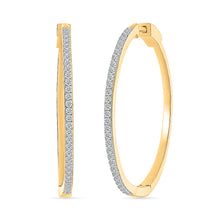 Orbs Gold & Diamond Hoop Earrings