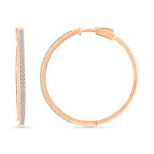 Orbs Gold & Diamond Hoop Earrings