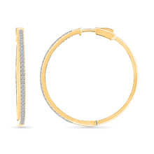 Orbs Gold & Diamond Hoop Earrings