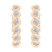 Sparkling Gold & Diamond  Earrings
