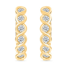 Sparkling Gold & Diamond  Earrings