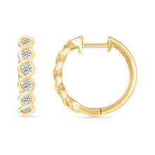 Sparkling Gold & Diamond  Earrings