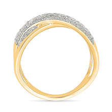 Twill Weaves Gold & Diamond Ring