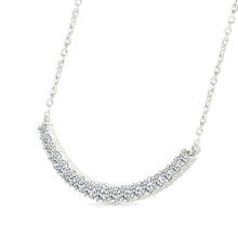 Diamond Cluster Curve Necklace